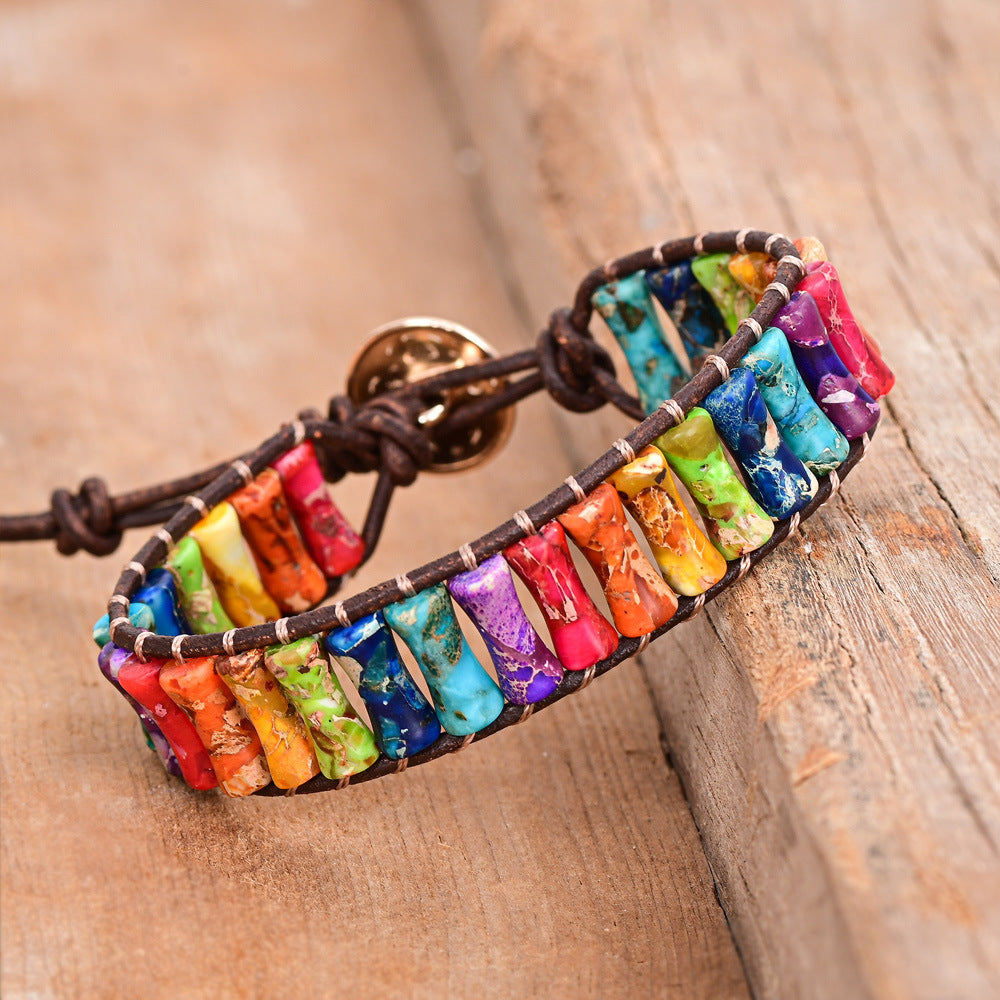 Cattlehide Braided Bracelet