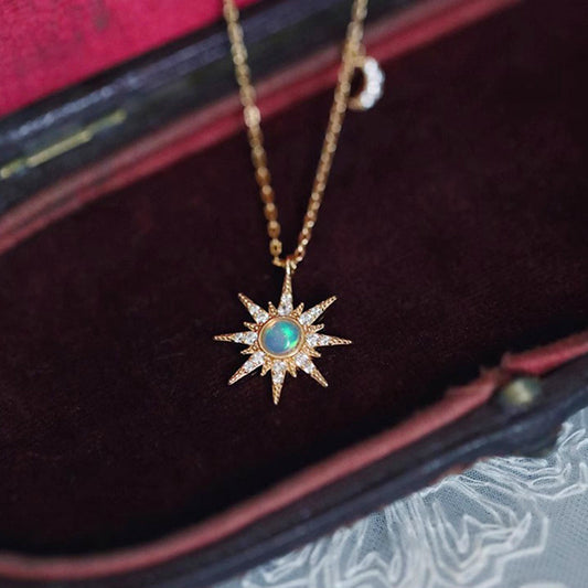 Sparkling Star Zircon Necklace