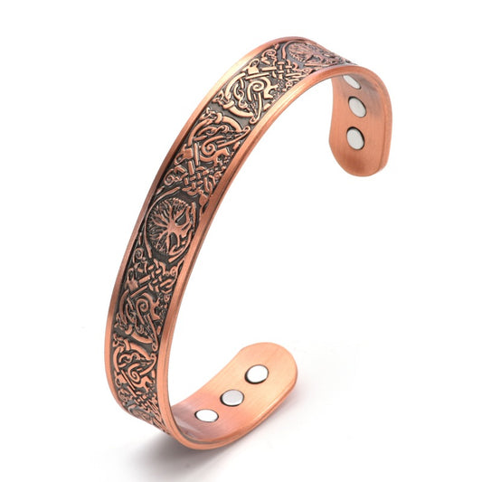 Purplish Red Copper Bracelet