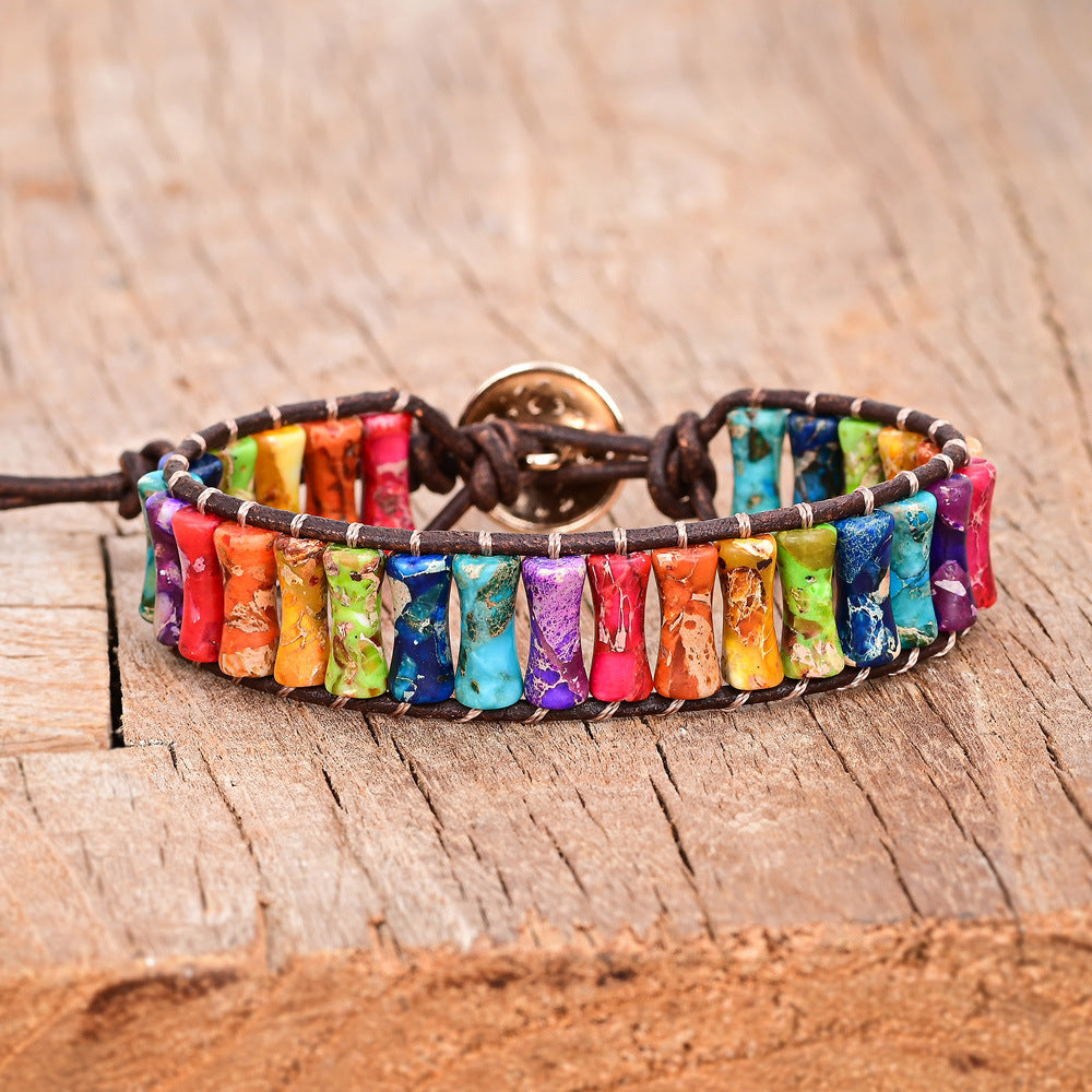 Cattlehide Braided Bracelet