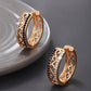 Metal Cutout Stud Earrings