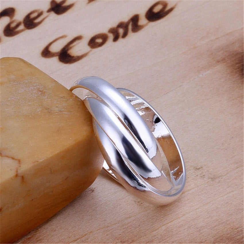 Silver-Plated Three Ring