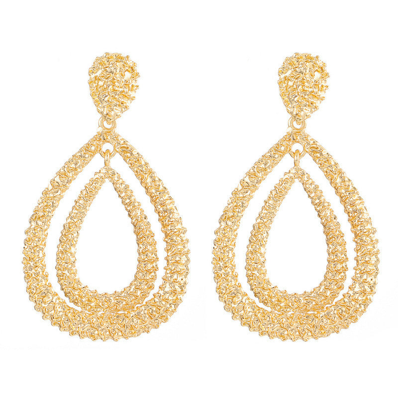 Teardrop Long Geometric Earrings