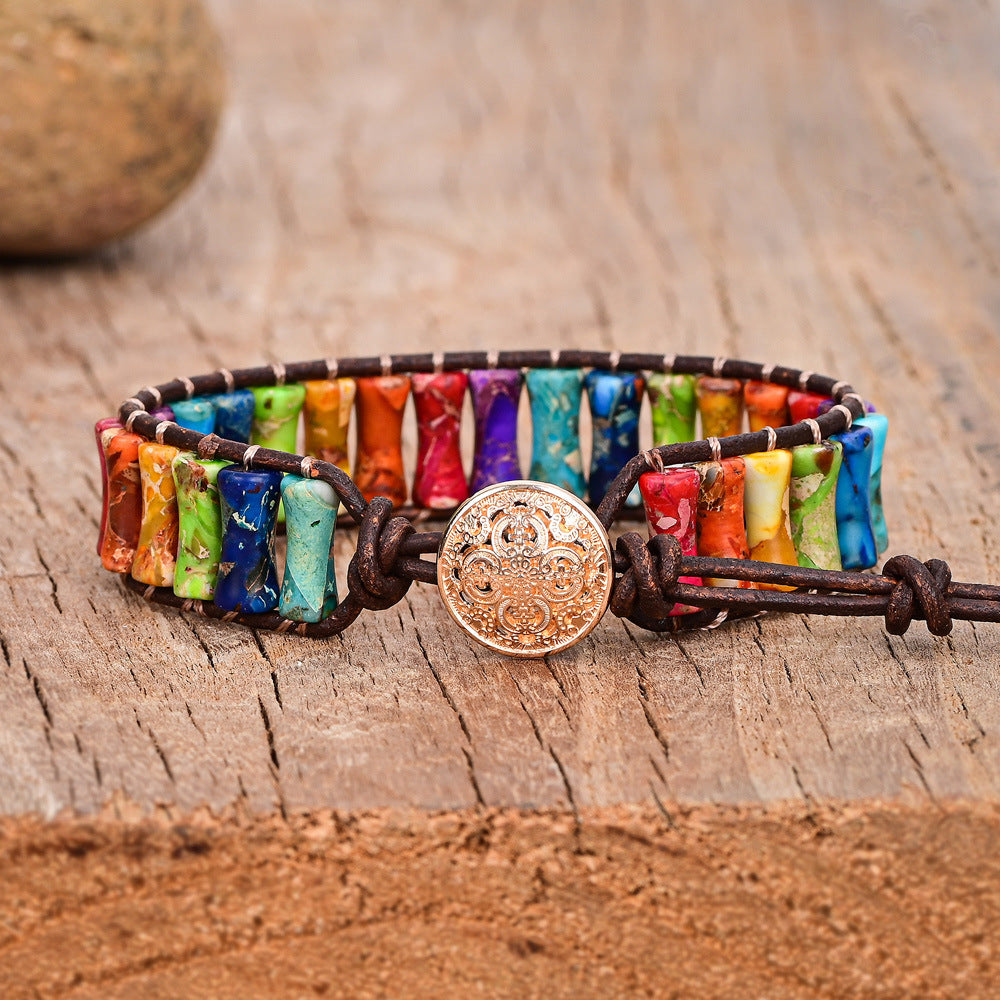 Cattlehide Braided Bracelet