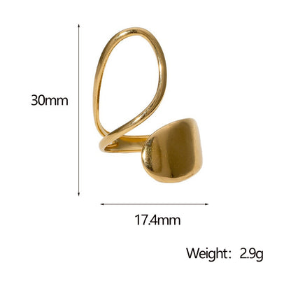 Gold-Plated Titanium Steel Ring