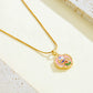Enamel-flower Necklace