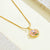 Enamel-flower Necklace
