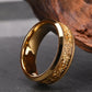 Gold Leaf Tungsten Steel Ring