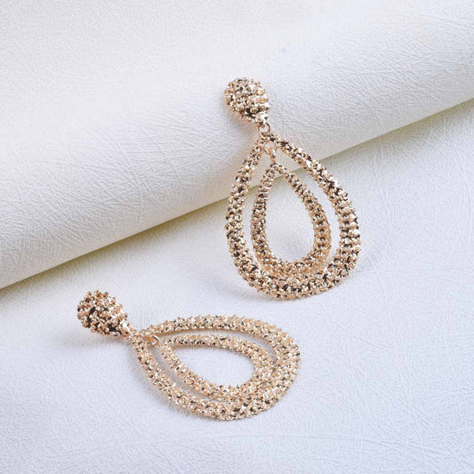 Teardrop Long Geometric Earrings