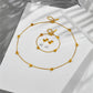 Heart-shaped Necklace Golden