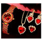 Quartz Jewelry Suit with Watch