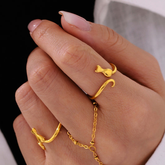 Geometric Stainless Steel Ring