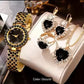 Quartz Jewelry Suit with Watch