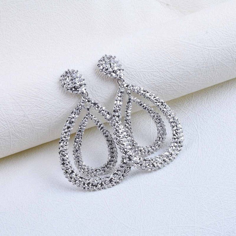 Teardrop Long Geometric Earrings
