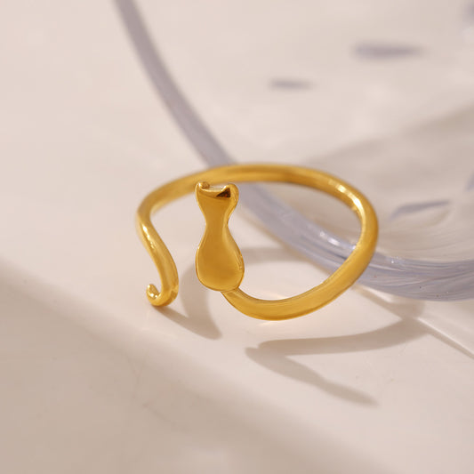 Geometric Stainless Steel Ring