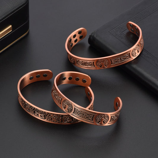 Purplish Red Copper Bracelet