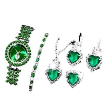 Quartz Jewelry Suit with Watch