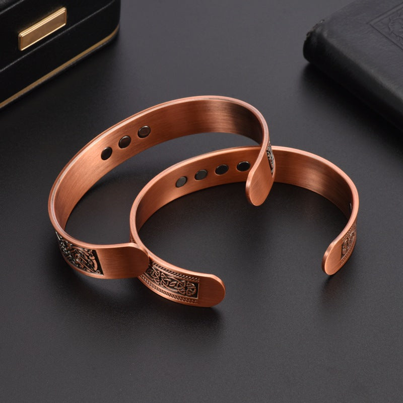 Purplish Red Copper Bracelet