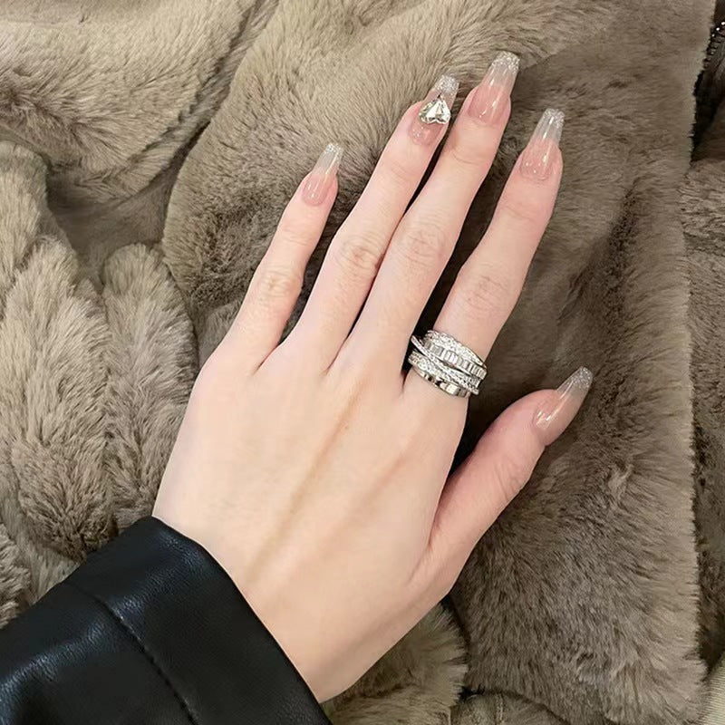 Silver Zircon Versatile Ring