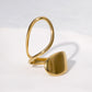 Gold-Plated Titanium Steel Ring