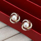 Diamond-Encrusted Red Earrings