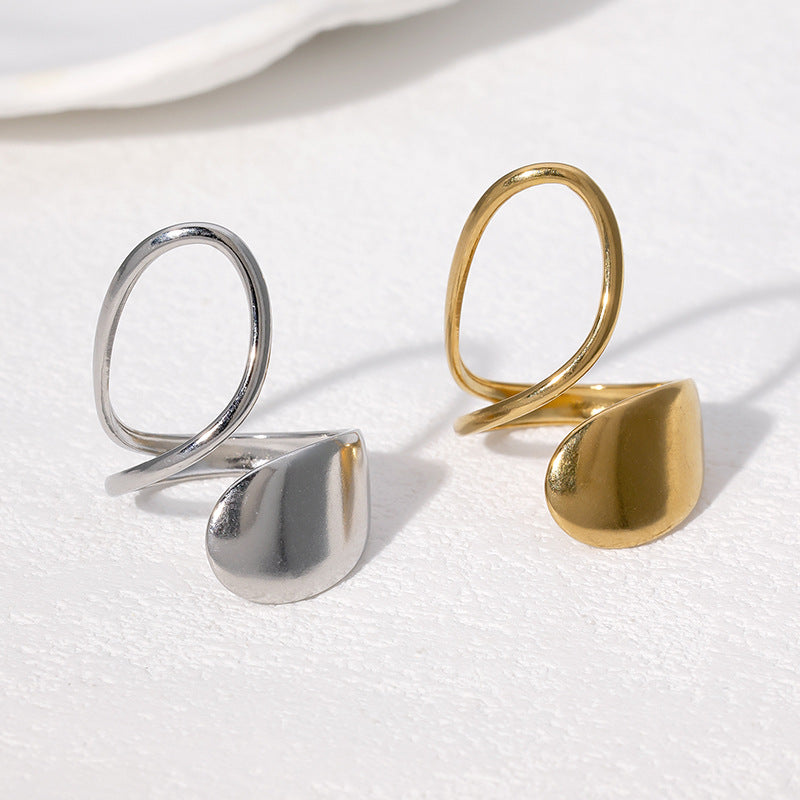 Gold-Plated Titanium Steel Ring