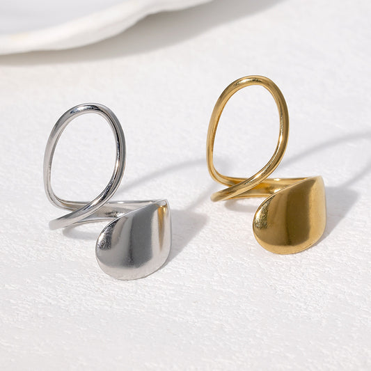 Gold-Plated Titanium Steel Ring