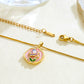 Enamel-flower Necklace