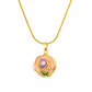 Enamel-flower Necklace