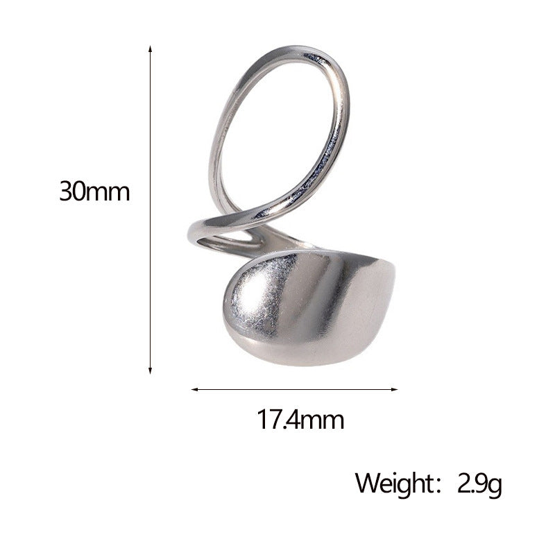 Gold-Plated Titanium Steel Ring