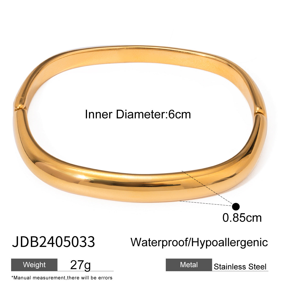 Irregular Titanium Steel Bracelet