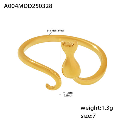 Geometric Stainless Steel Ring