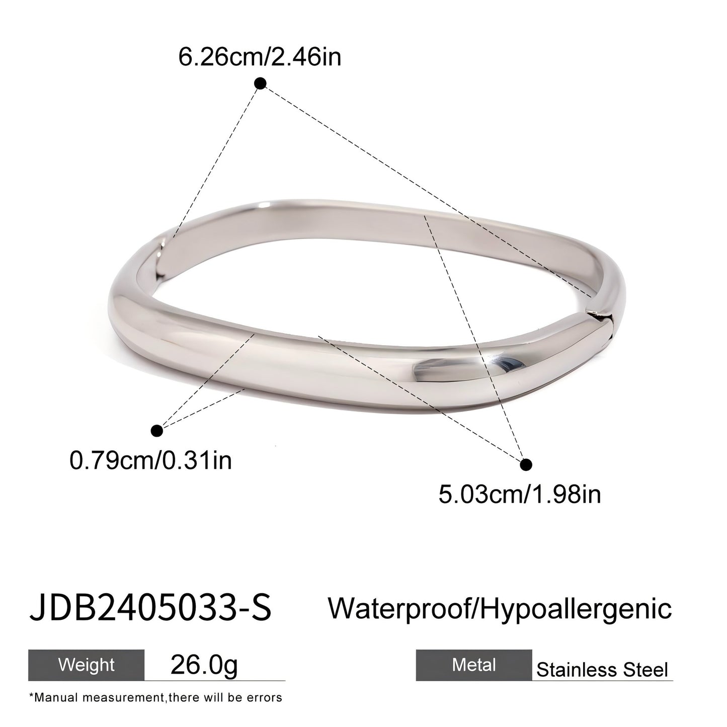 Irregular Titanium Steel Bracelet