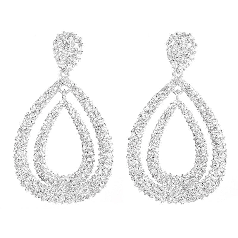 Teardrop Long Geometric Earrings