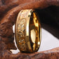 Gold Leaf Tungsten Steel Ring