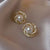 Diamond-Encrusted Red Earrings
