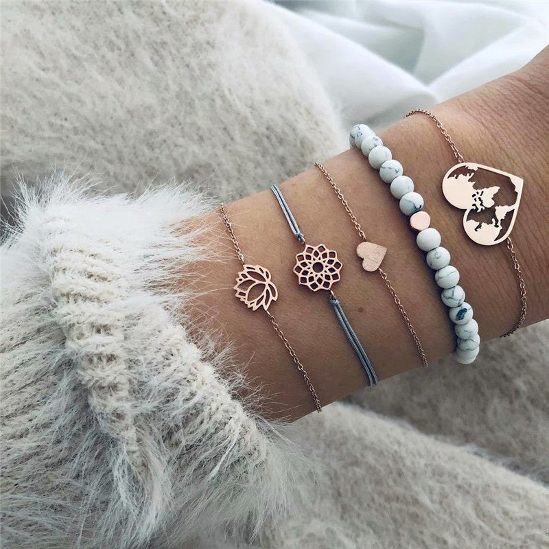 European Style Bracelet Set