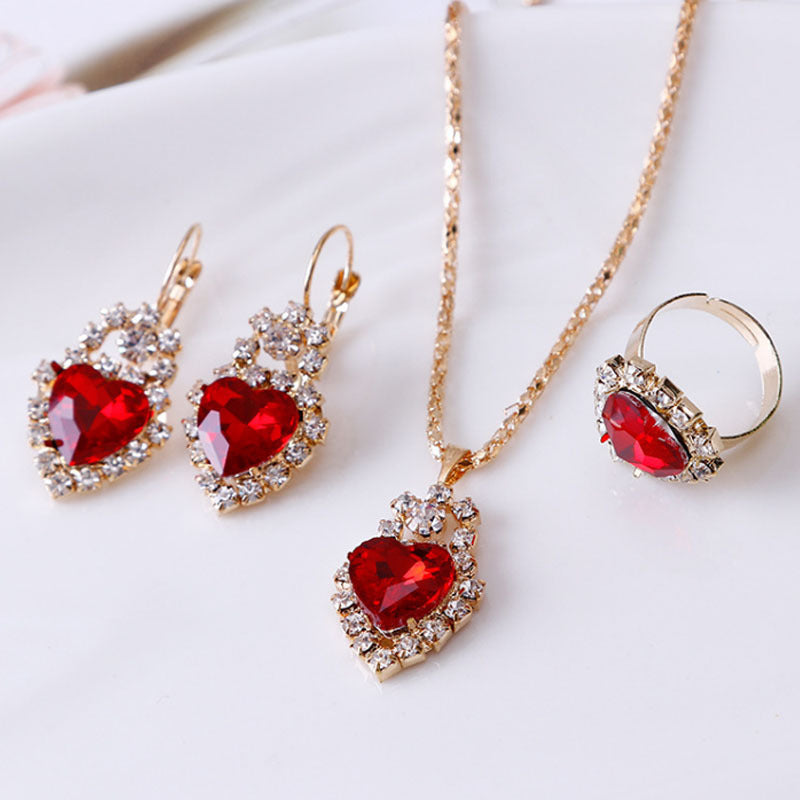 Water Drop Rhinestone Set