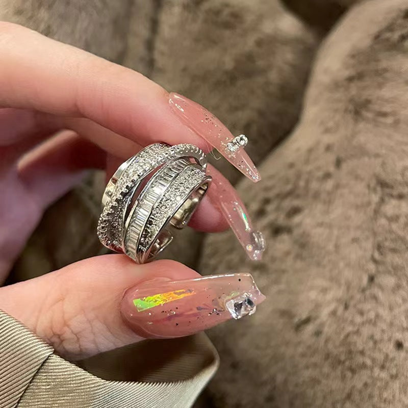 Silver Zircon Versatile Ring