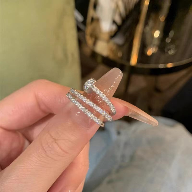 Silver Zircon Versatile Ring